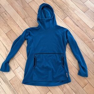 Melanzana Micro Grid Hoodie - M - Women’s - Blue - NWOT